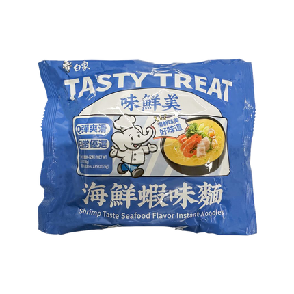 Baixiang Instant Noodles Shrimp Taste Seafood Flavor 87g (Case 30)