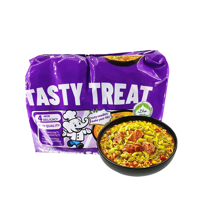 Baixiang Instant Noodles Artificial Beef with Sauerkraut Flavor 100g (Case 30)