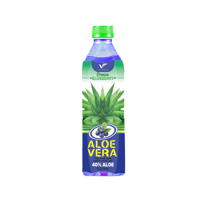 THANH CONG VINA Aloe Vera Drink With Blueberry Juice 500ml (Case 24)