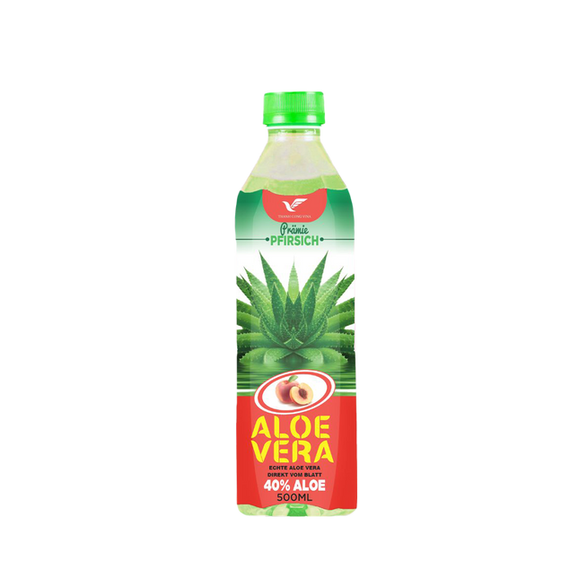 THANH CONG VINA Aloe Vera Drink With Peach Juice 500ml (Case 24)