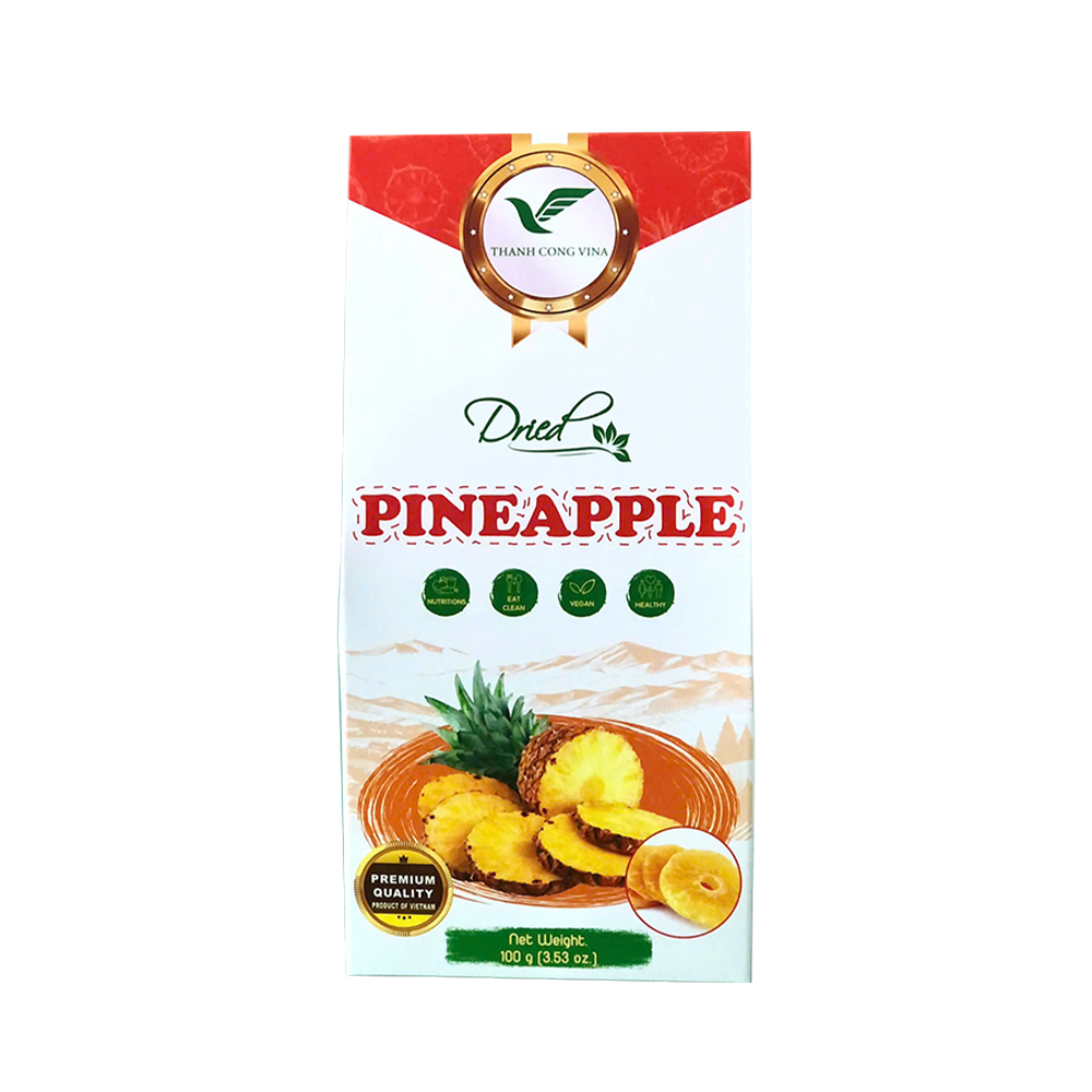 THANH CONG VINA Dried Pineapple 100Gr (Case 38)