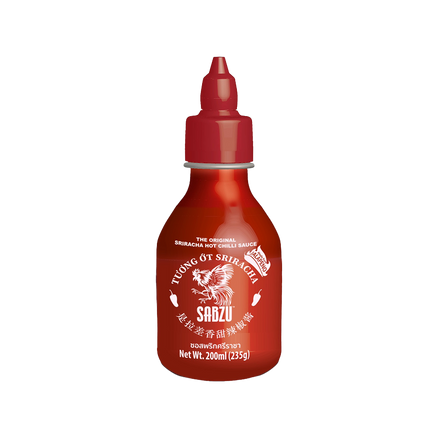 SABZU Sriracha Hot Chili Sauce 200ml (Case 12)