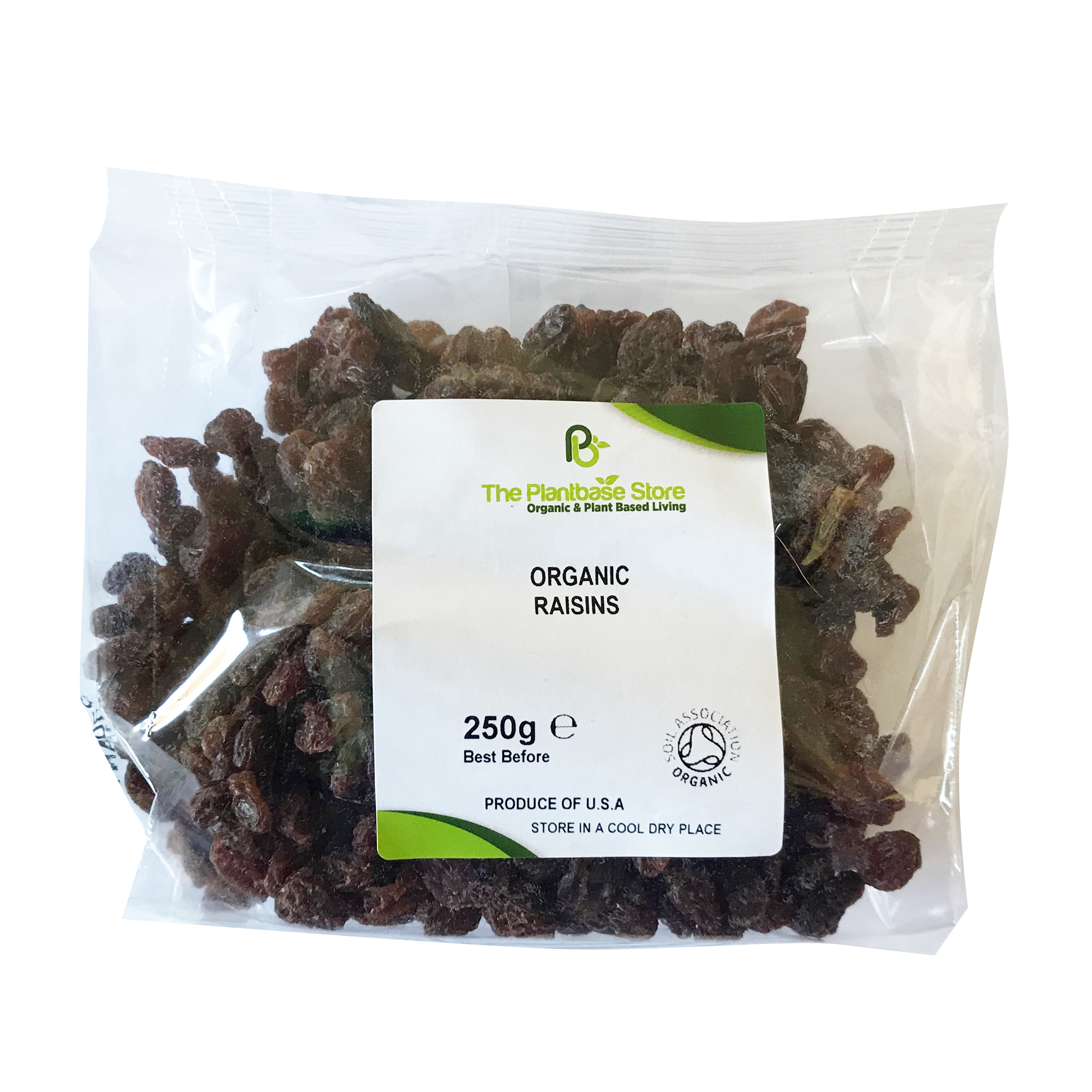 The Plantbase Store Organic Raisins Thompson Seedless 250g - Longdan Online Supermarket
