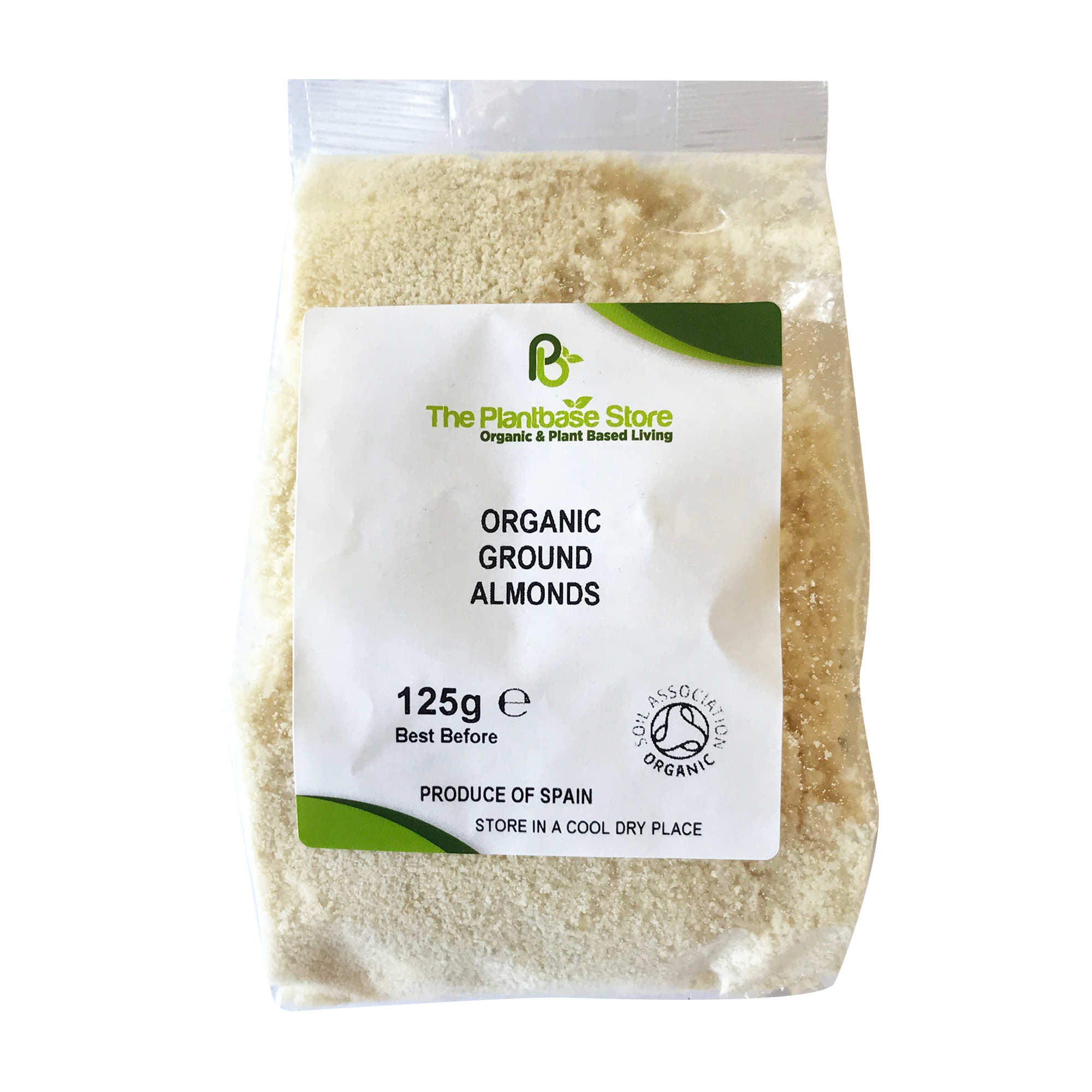 The Plantbase Store Organic Almonds Ground 125g - Longdan Online Supermarket