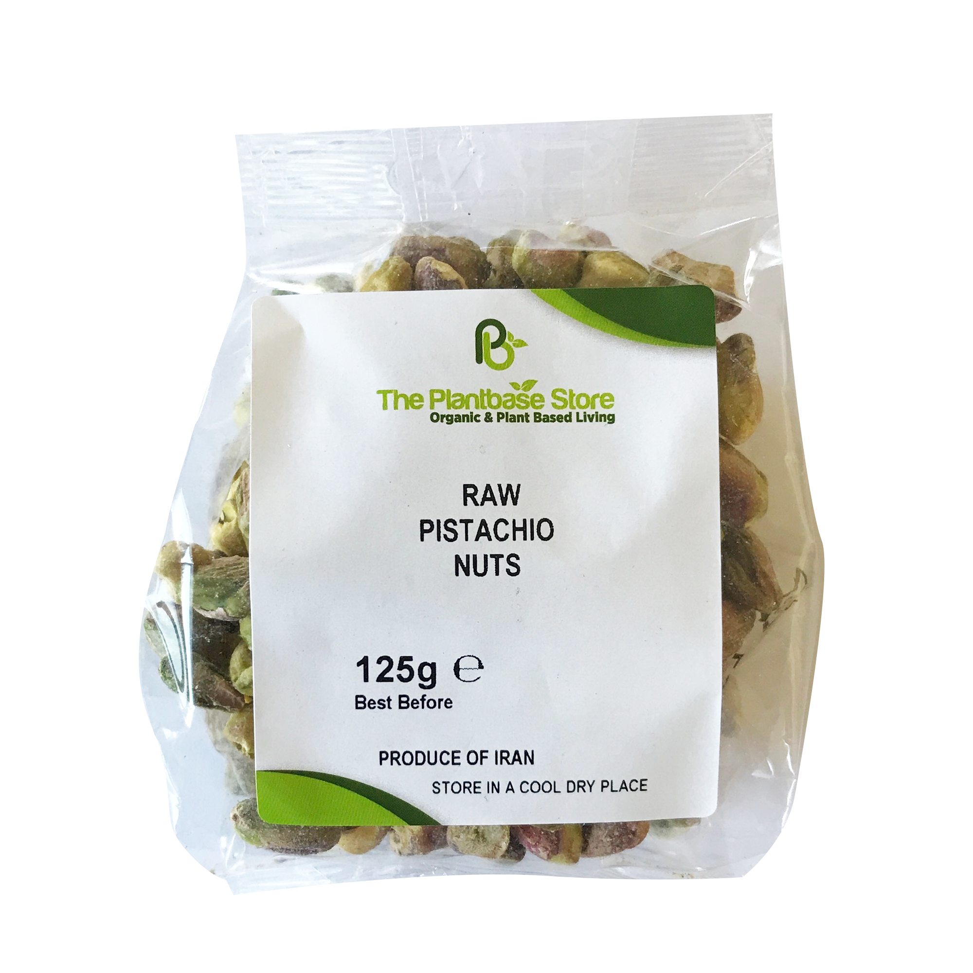 The Plantbase Store Organic Pistachios Raw Kernels 125g - Longdan Online Supermarket