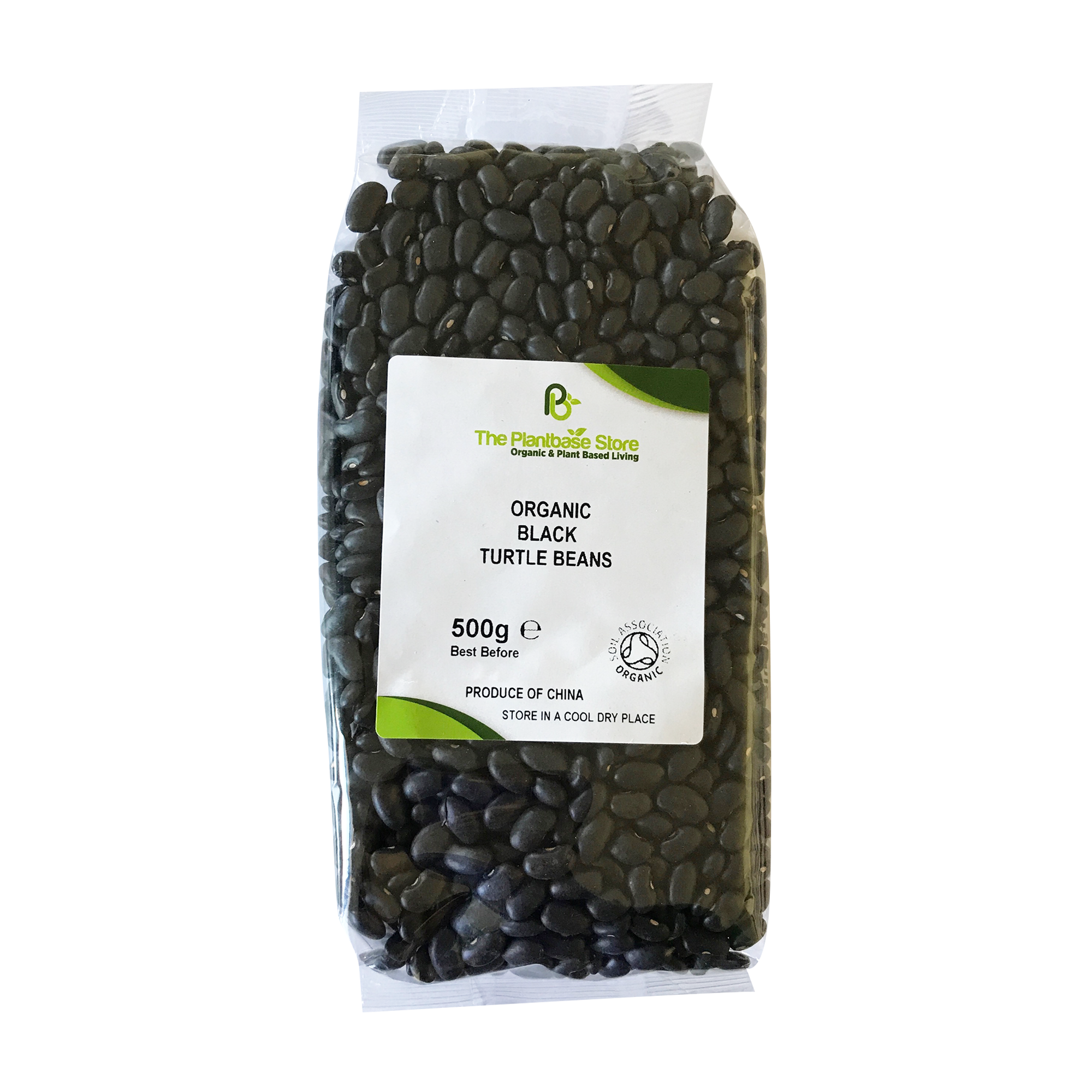The Plantbase Store Organic Black Turtle Beans 500g - Longdan Online Supermarket