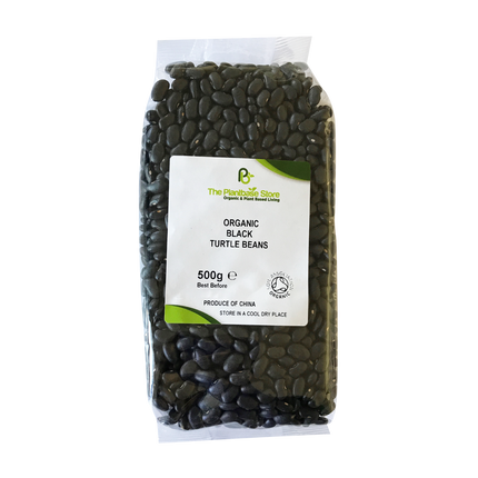 The Plantbase Store Organic Black Turtle Beans 500g - Longdan Online Supermarket
