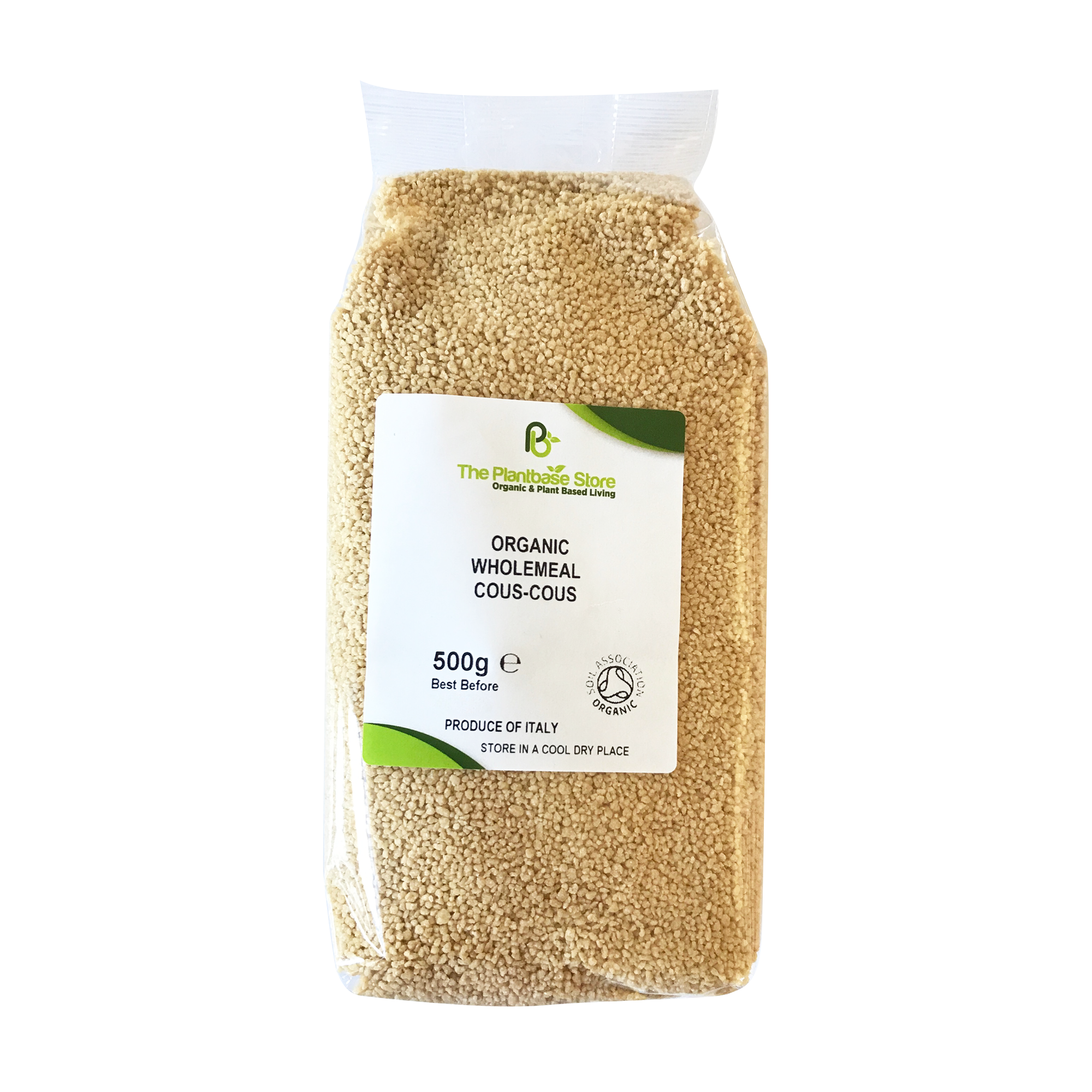 The Plantbase Store Organic Wholemeal Cous-Cous 500g - Longdan Online Supermarket