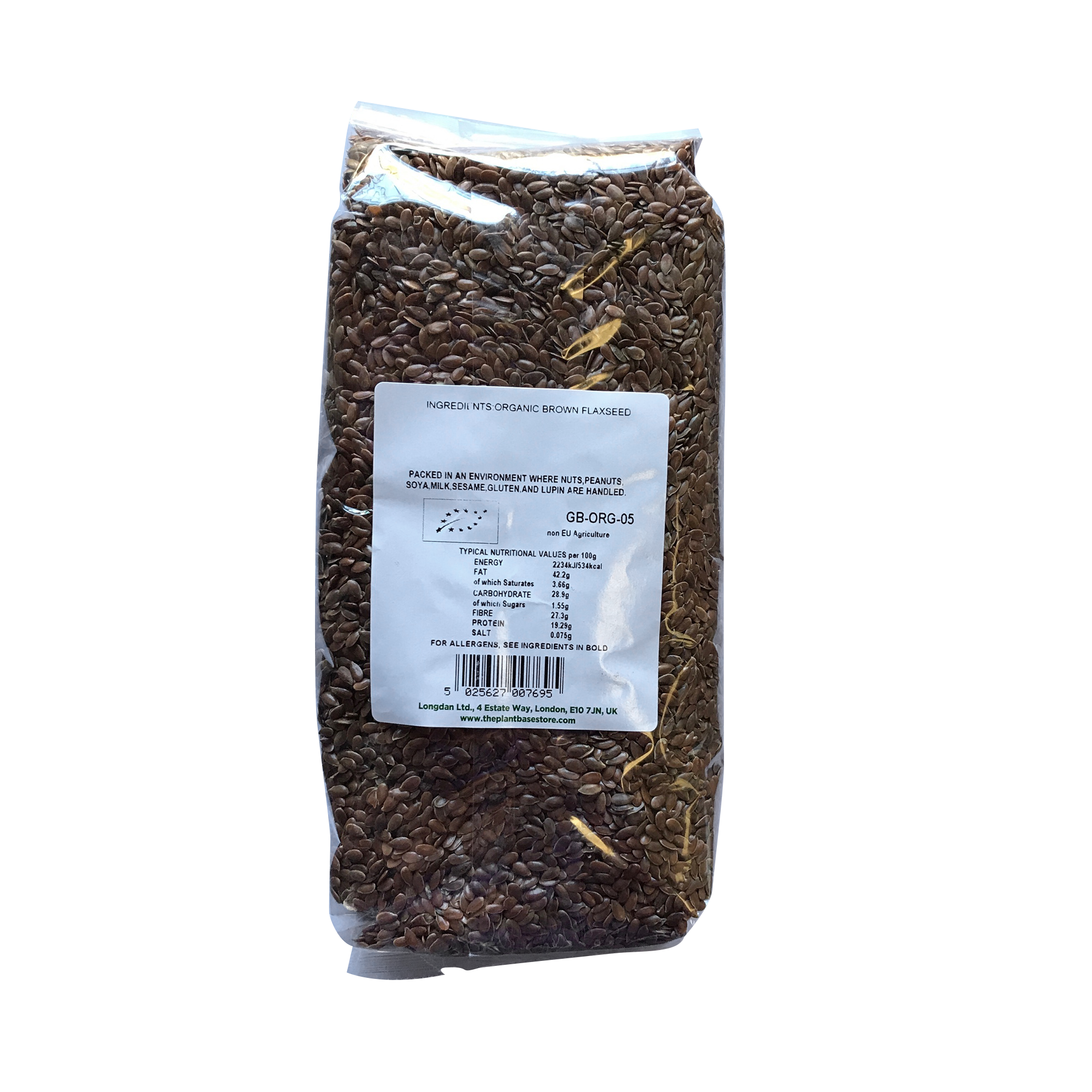 The Plantbase Store Organic Brown Linseed 500g - Longdan Online Supermarket