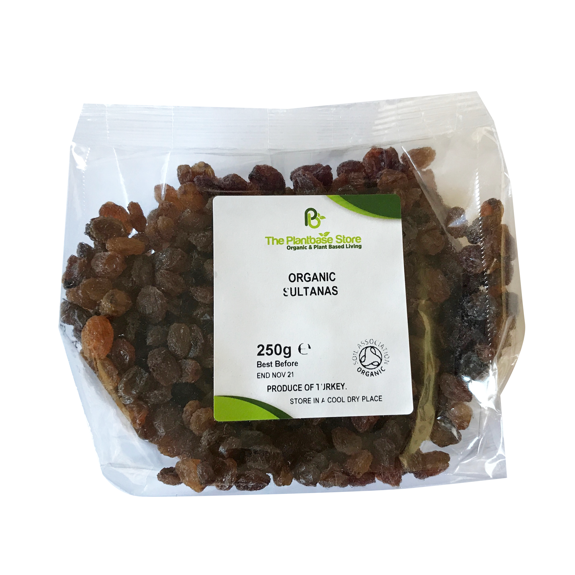 The Plantbase Store Organic Sultanas 250g - Longdan Online Supermarket