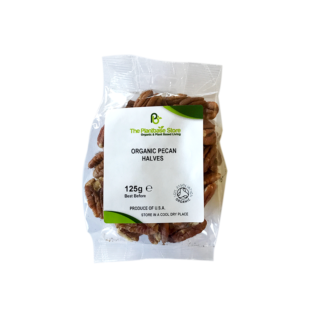 The Plantbase Store Organic Pecan Halves 125g - Longdan Online Supermarket