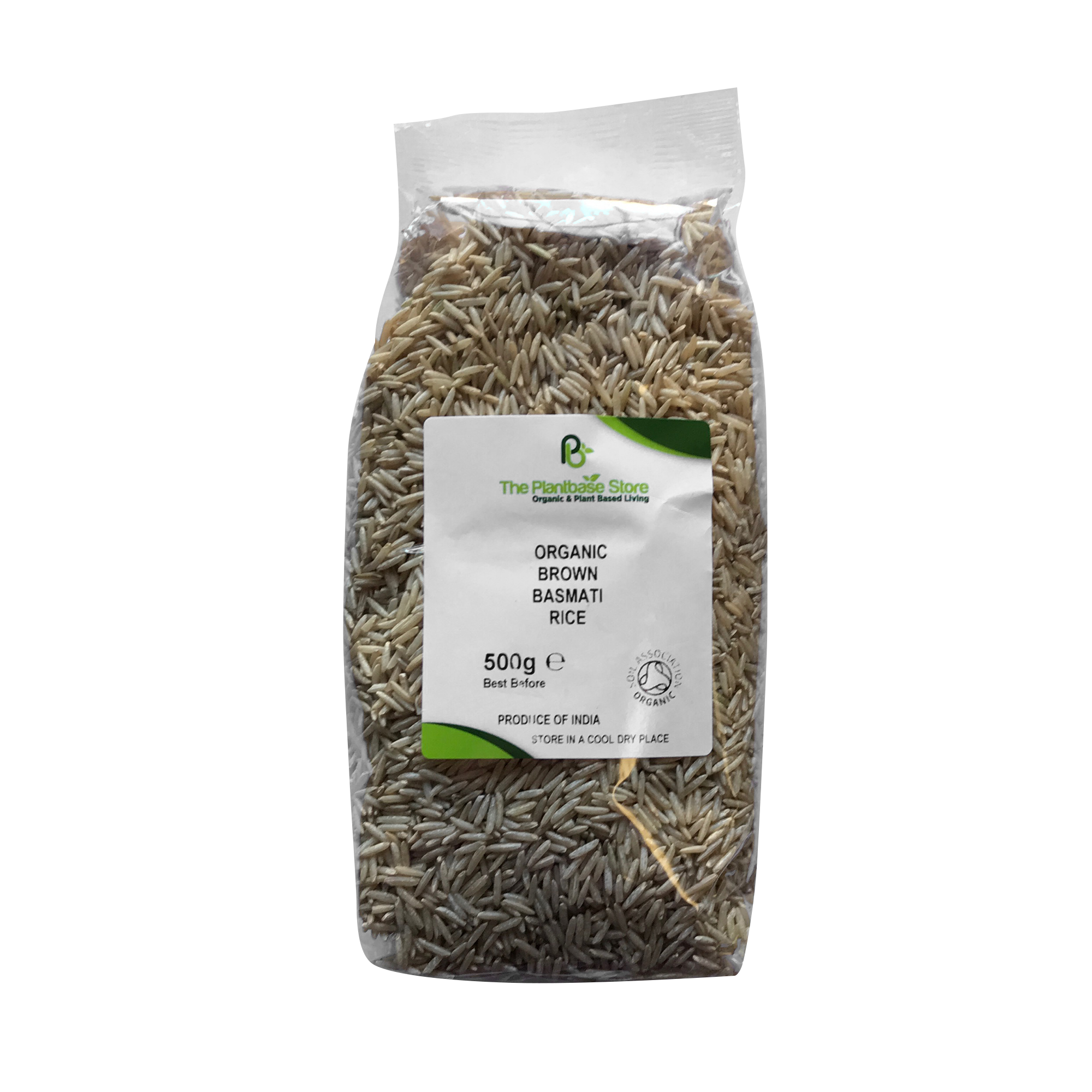 The Plantbase Store Organic Brown Basmati Rice 500g - Longdan Online Supermarket