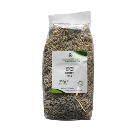 The Plantbase Store Organic Brown Basmati Rice 500g - Longdan Online Supermarket