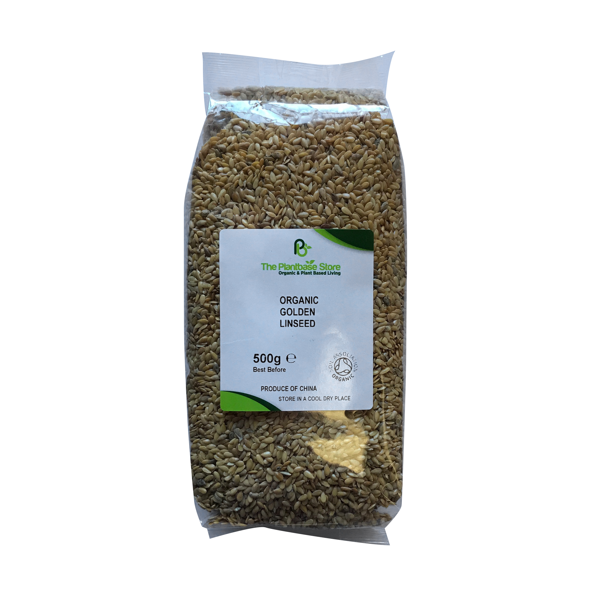 The Plantbase Store Organic Golden Linseed 500g - Longdan Online Supermarket