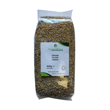 The Plantbase Store Organic Golden Linseed 500g - Longdan Online Supermarket