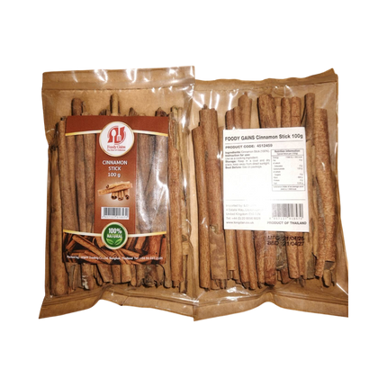 FOODY GAINS Cinnamon Stick 100g (Case 25)