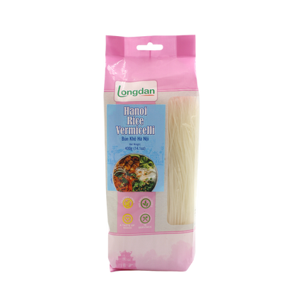 LONGDAN Hanoi Rice Vermicelli 1.2mm 400g (Case 30)