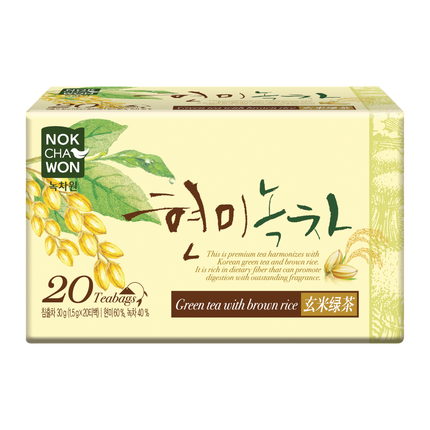 NOKCHAWON Green tea With Brown Rice 20T 30g (Case 30)