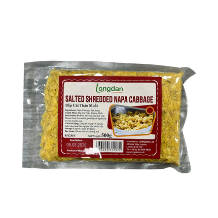 Longdan Salted Shredded Napa Cabbage 500g (Case 20)