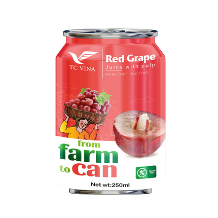 THANH CONG VINA Red Grape Juice With Pulp 250ml (Case 30)