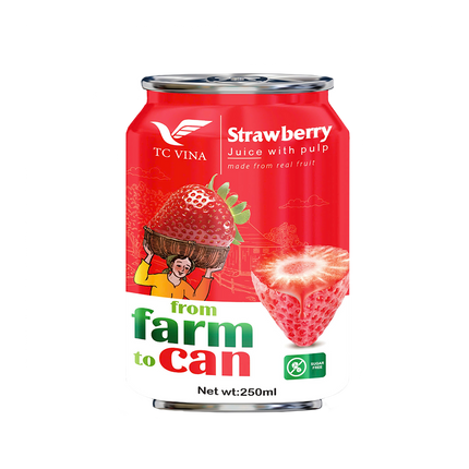 THANH CONG VINA Strawberry Juice With Pulp 250ml (Case 30)
