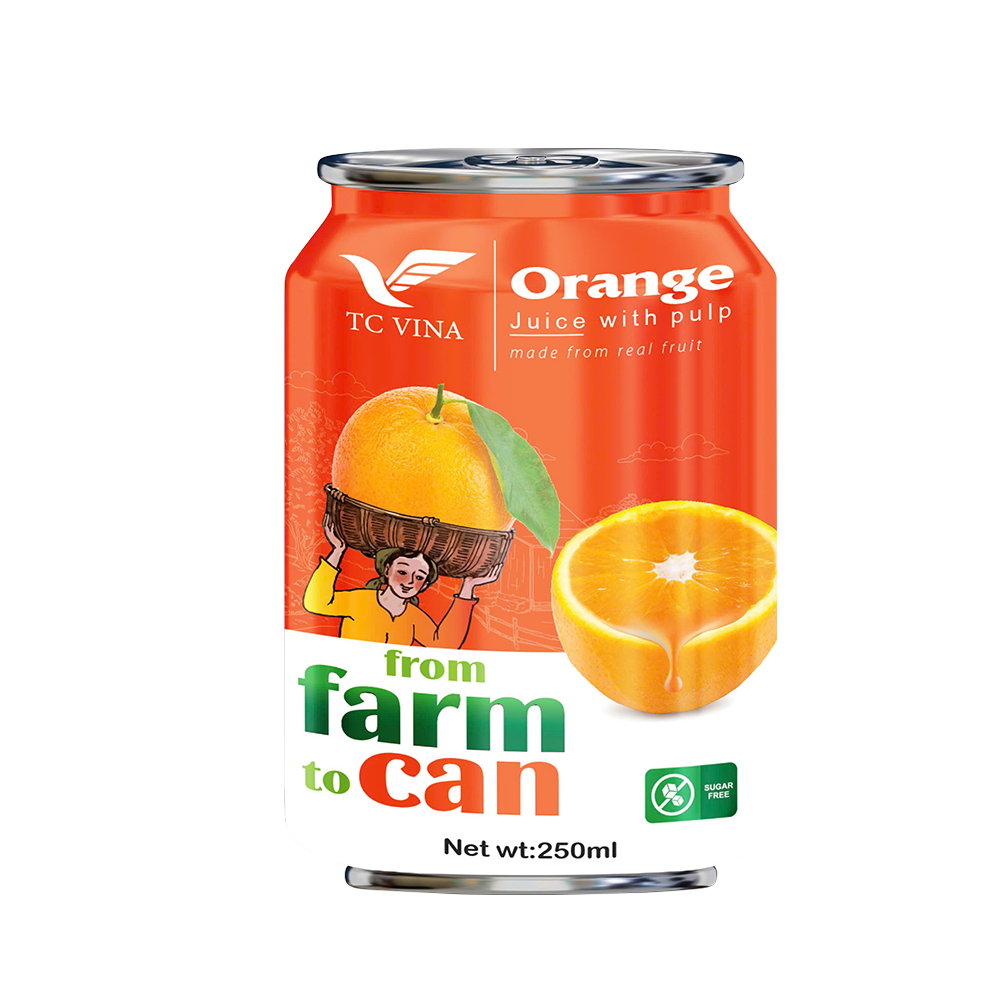 THANH CONG VINA Orange Juice With Pulp 250ml (Case 30)