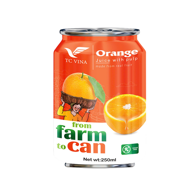 THANH CONG VINA Orange Juice With Pulp 250ml (Case 30)