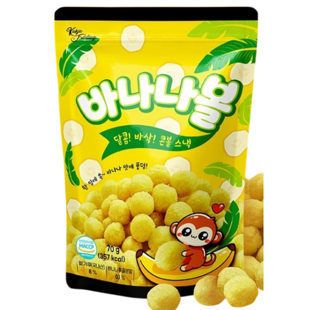 KUKJAE Banana Ball Snack 70g (Case 20)