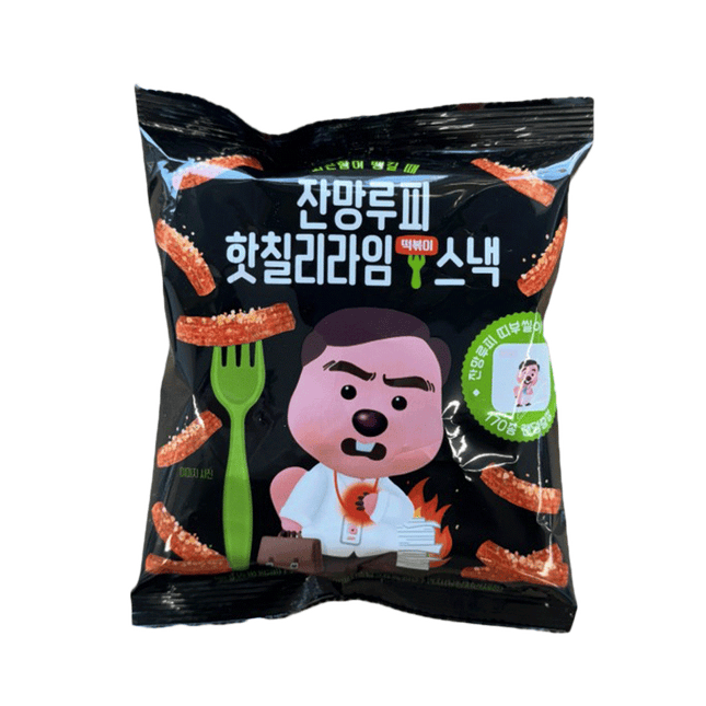 ZANMANG Loppy Chili Lime Topokki Snack 80g (Case 12)