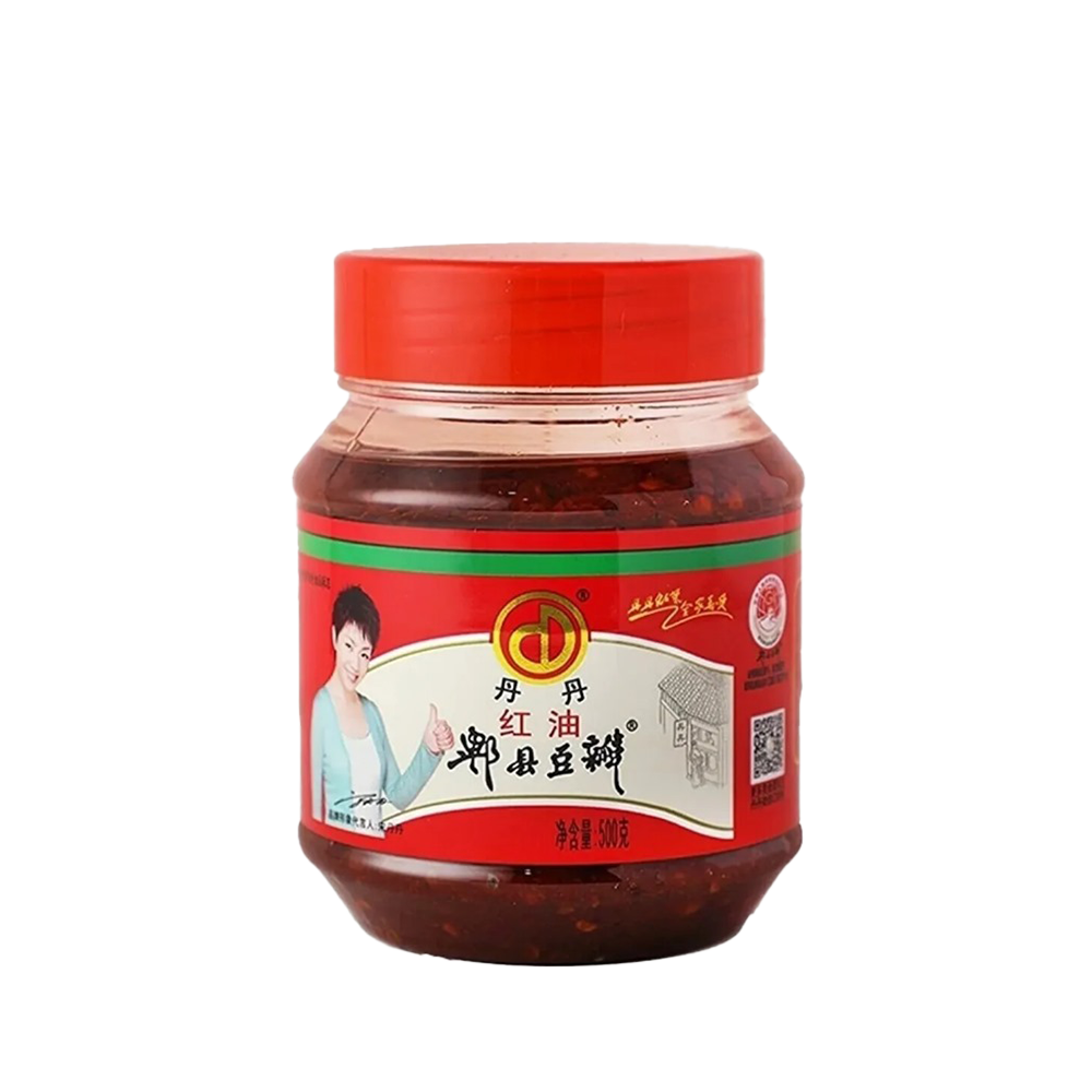 DANDAN Pixian Bean Paste with Chilli Oil 500g (Case 12)