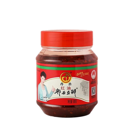 DANDAN Pixian Bean Paste with Chilli Oil 500g (Case 12)