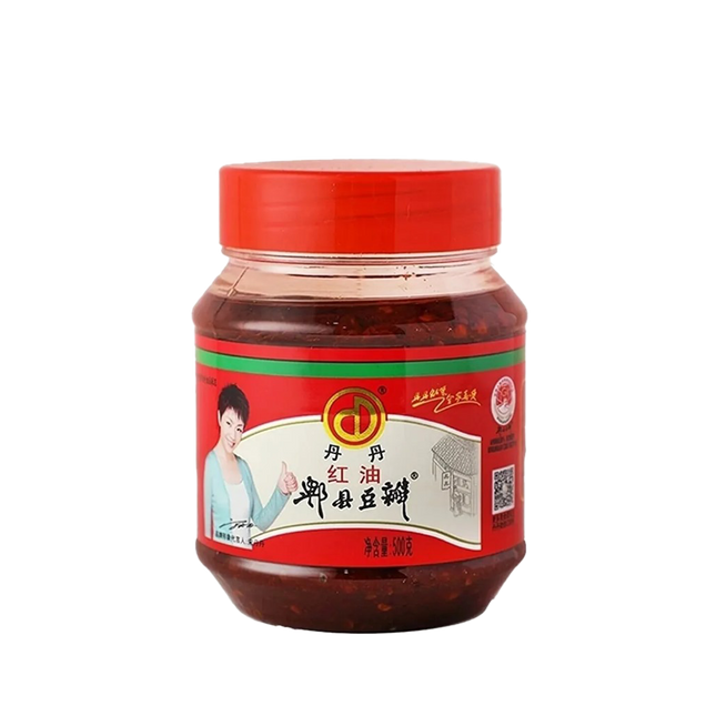 DANDAN Pixian Bean Paste with Chilli Oil 500g (Case 12)