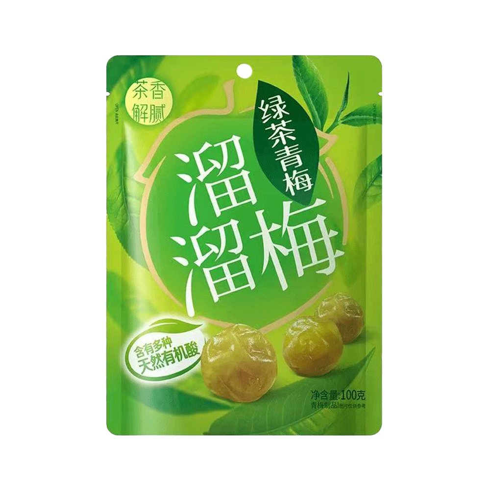 LIU LIU MEI Green Plum Green Tea Flavor 100g (Case 24)