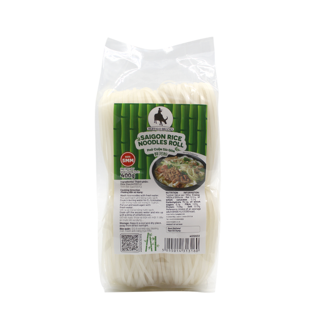 BUFFALO Saigon Rice Noodles Roll 5mm 400g (Case 25)