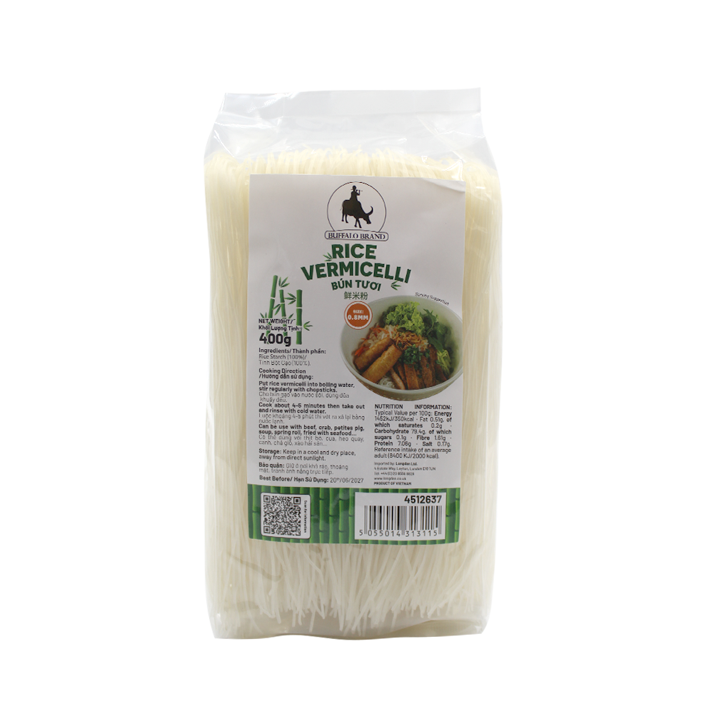BUFFALO Rice Vermicelli 0.8mm 400g (Case 25)