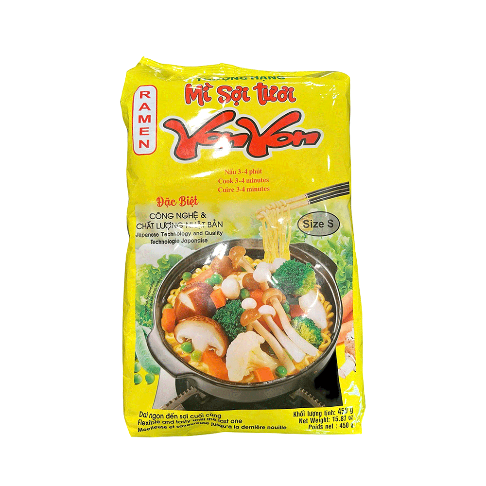 YONYON Ramen Noodles (Square) 450g (Case 14)
