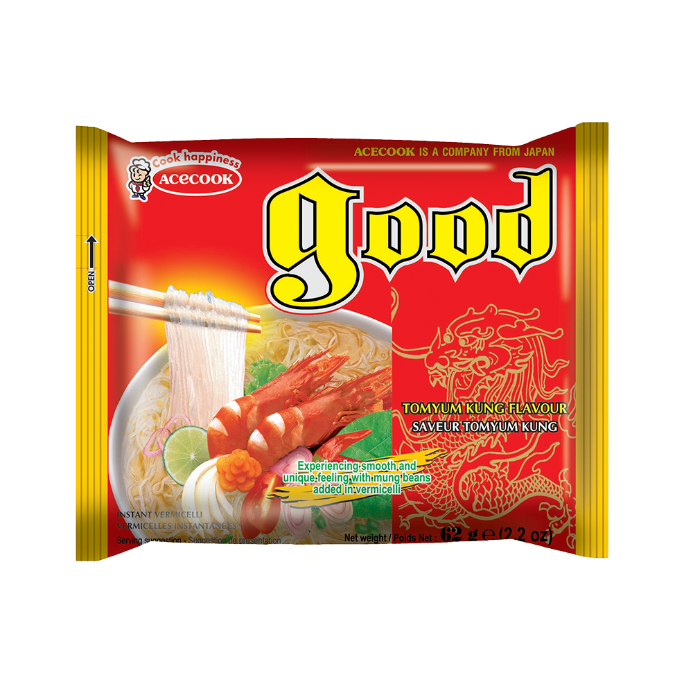 GOOD Vermicelli Tomyum Kung Flavor 62g (Case 48)