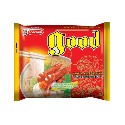 GOOD Vermicelli Tomyum Kung Flavor 62g (Case 48)