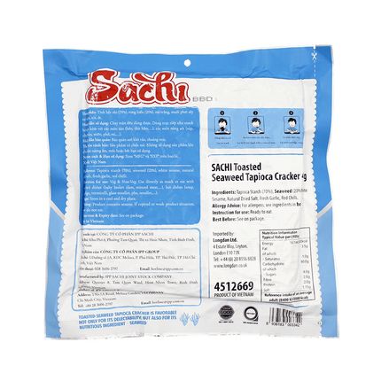 SACHI Toasted Seaweed Tapioca Cracker 45g (Case 50)