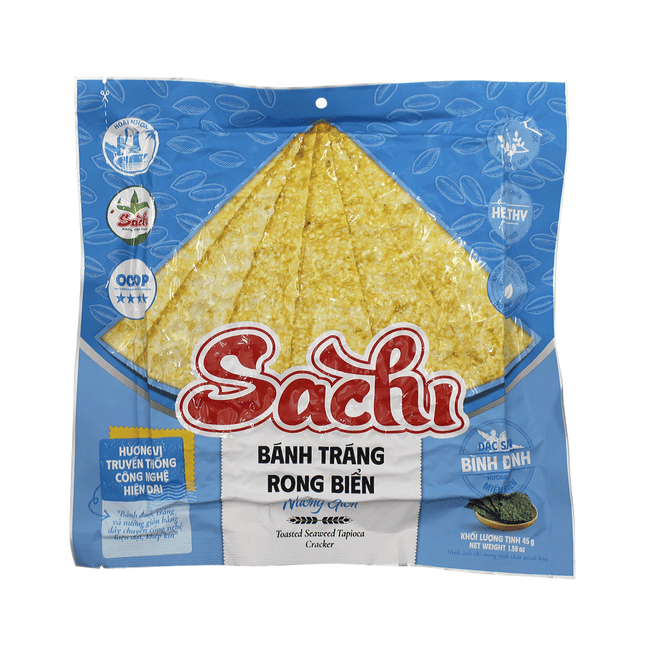 SACHI Toasted Seaweed Tapioca Cracker 45g (Case 50)