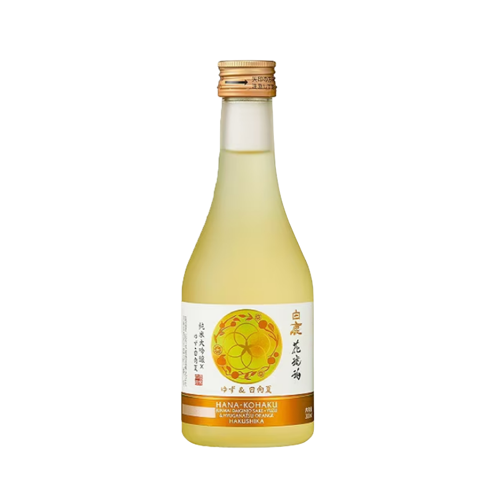 HAKUSHIKA Hanakohaku Sake Yuzu & Hyuganatsu Flavor Acl 10.5% 300ml (Case 12)