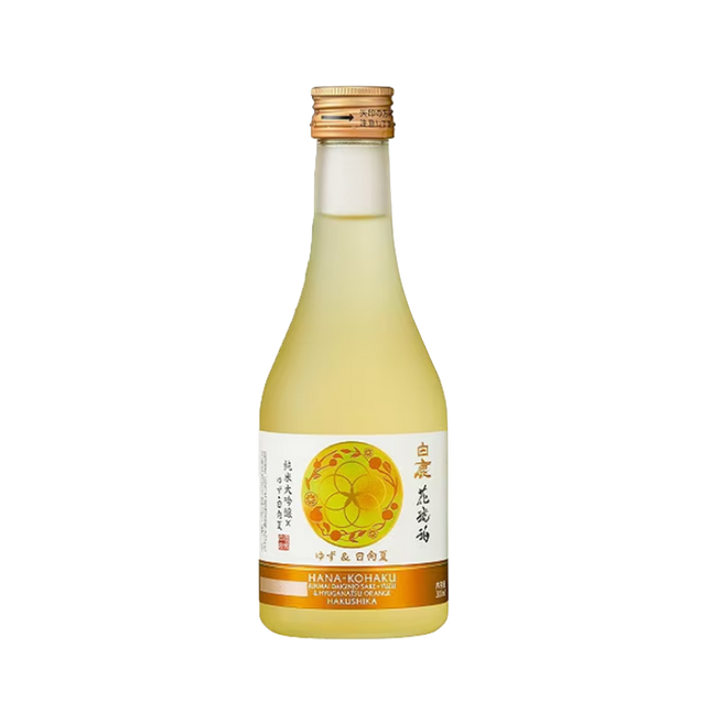 HAKUSHIKA Hanakohaku Sake Yuzu & Hyuganatsu Flavor Acl 10.5% 300ml (Case 12)