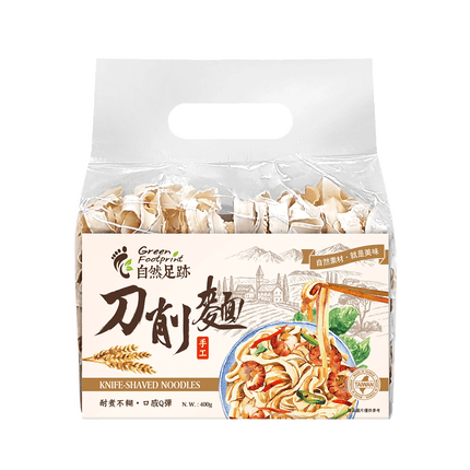 Green Footprint - Knife Shaved Noodle (Original) 400g (Case 18)