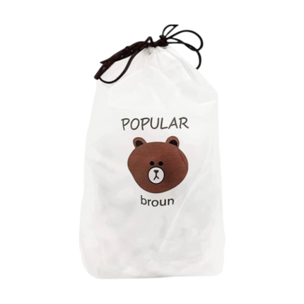 POPULAR BROUN Elastic Food Storage Covers 100pcs (Case 400)