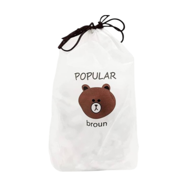 POPULAR BROUN Elastic Food Storage Covers 100pcs (Case 400)