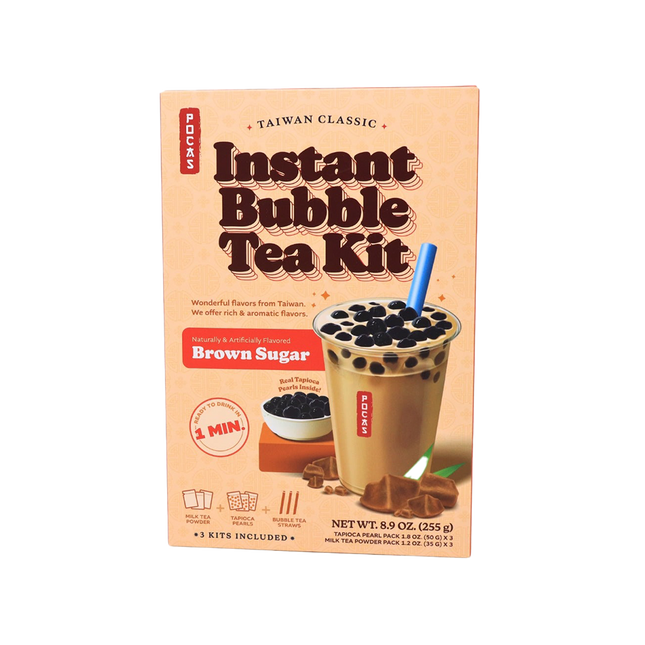 POCAS Bubble Tea DIY Kit - Brown Sugar (5 packs) 425g (Case 8)