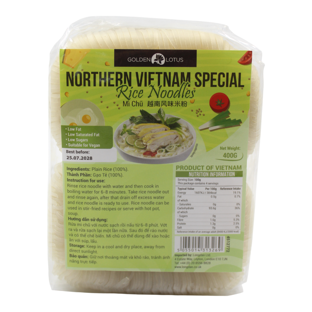 GOLDEN LOTUS Northern Vietnam Special Rice Noodles 400g