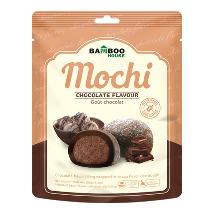 Bamboo House Chocolate Flavor Mochi 180g (Case 36)