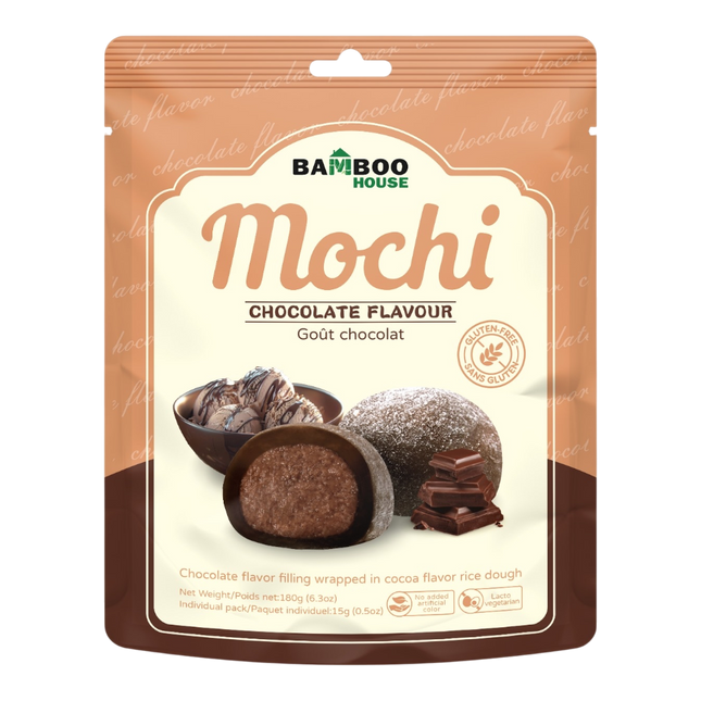 Bamboo House Chocolate Flavor Mochi 180g (Case 36)