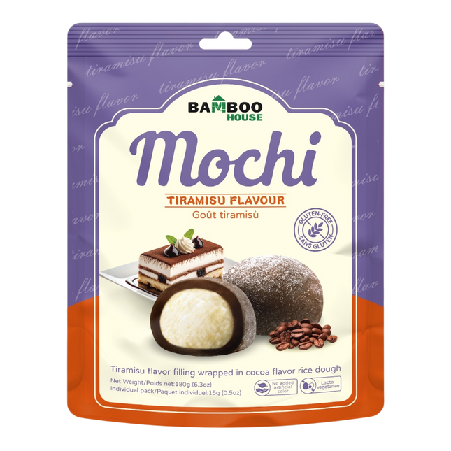 Bamboo House Tiramisu Flavor Mochi 180g (Case 30)